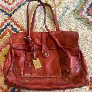 Frye Campus Satchel - Burnt Red